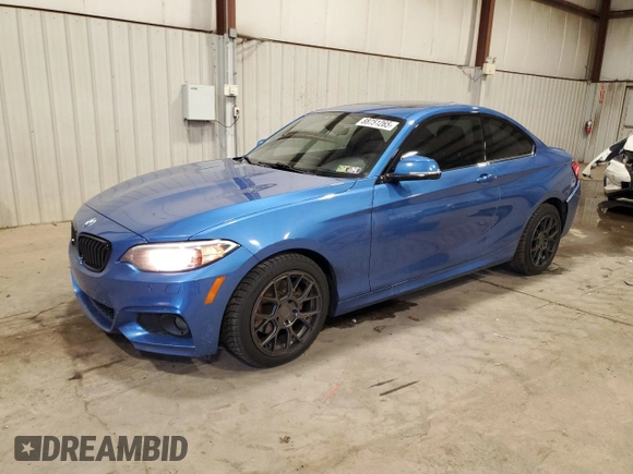 2017 BMW 2 Series 230i xDrive with VIN WBA2H9C32H7A25822, listed as a Copart auction lot 88751265 with 50,349 mi miles and Salvage Title. Bid and sale history available at carsss.com. Image 1.