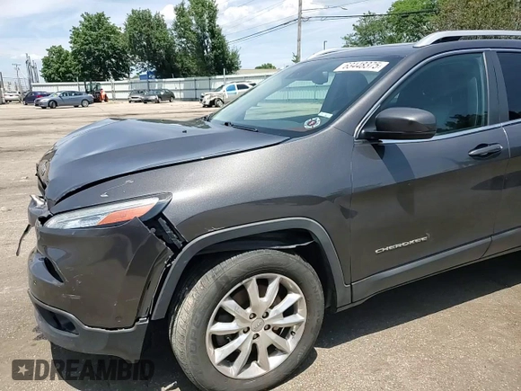 2014 Jeep Cherokee Limited with VIN 1C4PJMDS4EW211057, listed as a Copart auction lot 63448375 with Not provided miles and Salvage title. Bid and sale history available at DreamBid. Image 14.