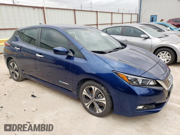 2018 Nissan LEAF S with VIN 1N4AZ1CP6JC301337, listed as a Copart auction lot 54556445 with 29,715 mi miles and Salvage Title. Bid and sale history available at DreamBid. Image 4.