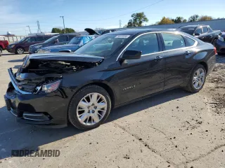 2017 Chevrolet Impala LS with VIN 2G11X5S36H9169597, listed as a Copart auction lot 79973334 with 47,357 mi miles and Non repairable. Bid and sale history available at DreamBid. Image 1.