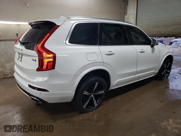 2019 Volvo XC90 R-Design with VIN YV4A22PM4K1478712, listed as a Copart auction lot 43266195 with 65,494 mi miles and Salvage title. Bid and sale history available at DreamBid. Image 3.