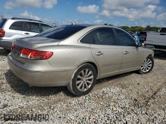 2009 Hyundai Azera GLS with VIN KMHFC46D99A352421, listed as a Copart auction lot 56796815 with 56,104 mi miles and Clean title. Bid and sale history available at DreamBid. Image 3.