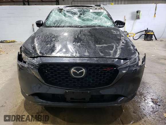 2022 Mazda CX-5 2.5 Turbo with VIN JM3KFBAY8N0648384, listed as a Copart auction lot 79225814 with 21,313 mi miles and Salvage Title. Bid and sale history available at carsss.com. Image 5.