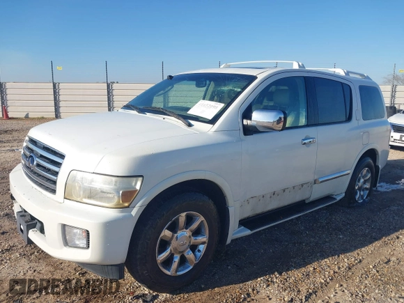 2006 Infiniti QX56 with VIN 5N3AA08C66N801174, listed as a IAAI auction lot 41652098 with 1 mi miles. Bid and sale history available at carsss.com. Image 2.