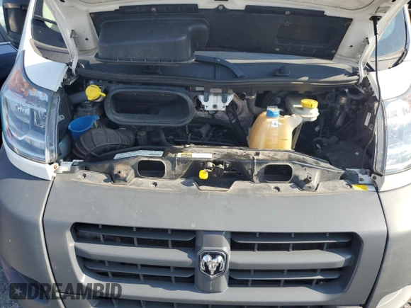 2017 Ram ProMaster Cargo with VIN 3C6TRVNG3HE506180, listed as a Copart auction lot 68477374 with 110,623 mi miles and Salvage Title. Bid and sale history available at carsss.com. Image 11.