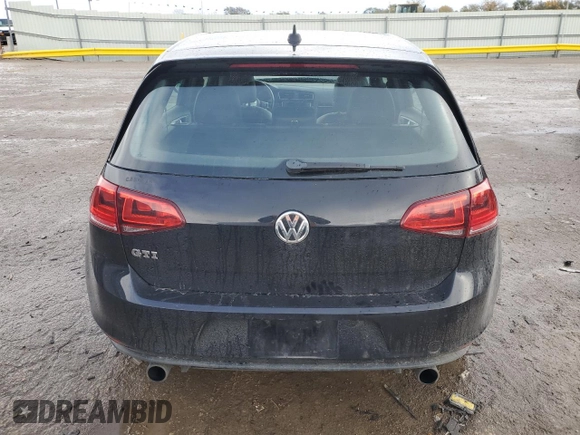 2015 Volkswagen GTI SE with VIN 3VW4T7AU1FM027908, listed as a Copart auction lot 81329894 with 61,315 mi miles and Salvage Title. Bid and sale history available at DreamBid. Image 6.