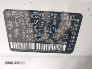 2021 Nissan Rogue S z VIN JN8AT3AA4MW017721, wystawiony jako IAAI lot #41916875 z przebiegiem 77 212 mil mil oraz . Historia ofert i sprzedaży dostępna na DreamBid. Obrazek 9.