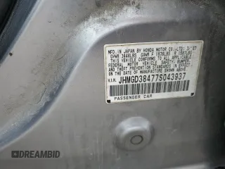 2007 Honda Fit z VIN JHMGD38477S043937, wystawiony jako Copart lot #58495495 z przebiegiem 101 800 mil mil oraz Szkoda całkowita • Salvage title. Historia ofert i sprzedaży dostępna na DreamBid. Obrazek 12.