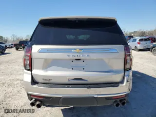2022 Chevrolet Tahoe High Country with VIN 1GNSKTKL0NR285739, listed as a Copart auction lot 42721395 with 48,036 mi miles and Salvage Title. Bid and sale history available at carsss.com. Image 6.