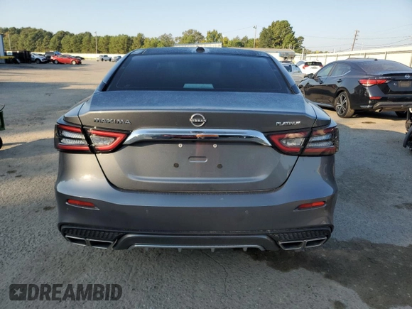2023 Nissan Maxima Platinum with VIN 1N4AA6FV4PC505934, listed as a Copart auction lot 74889614 with 10,454 mi miles and Salvage title. Bid and sale history available at DreamBid. Image 6.
