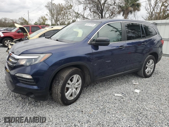 2016 Honda Pilot LX with VIN 5FNYF6H11GB013739, listed as a Copart auction lot 89157315 with 115,685 mi miles and Salvage Title. Bid and sale history available at carsss.com. Image 1.