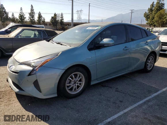 2016 Toyota Prius Four with VIN JTDKARFU8G3001491, listed as a Copart auction lot 45799505 with 95,772 mi miles and Salvage Title. Bid and sale history available at DreamBid. Image 1.