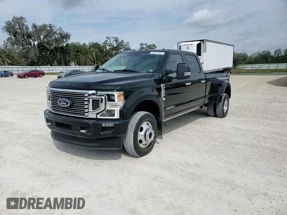 2022 Ford F-350 XL with VIN 1FT8W3DT3NEF75727, listed as a Copart auction lot 47227425 with 9,156 mi miles and Salvage title. Bid and sale history available at DreamBid. Image 10.