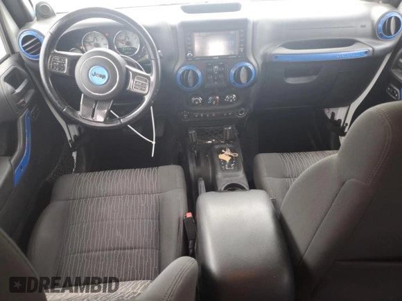 2012 Jeep Wrangler Unlimited Sahara with VIN 1C4HJWEG8CL126053, listed as a Copart auction lot 54363285 with 88,014 mi miles and Salvage title. Bid and sale history available at DreamBid. Image 8.
