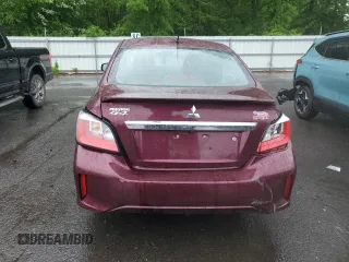 2024 Mitsubishi Mirage ES with VIN ML32FUFJXRHF09872, listed as a Copart auction lot 57054435 with 10,600 mi miles and Salvage title. Bid and sale history available at DreamBid. Image 6.