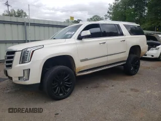 2015 Cadillac Escalade ESV Luxury z VIN 1GYS4SKJ5FR729401, wystawiony jako Copart lot #51317005 z przebiegiem 145 224 mil mil oraz Szkody całkowita. Historia ofert i sprzedaży dostępna na DreamBid. Obrazek 1.