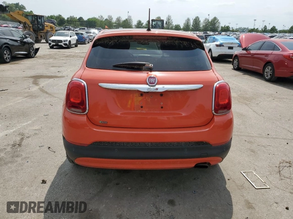 2016 FIAT 500X Lounge with VIN ZFBCFXDT9GP358436, listed as a Copart auction lot 59078905 with 123,978 mi miles and Salvage title. Bid and sale history available at DreamBid. Image 6.