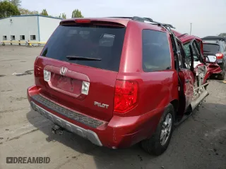 2003 Honda Pilot EX with VIN 2HKYF18573H510831, listed as a Copart auction lot 62717142 with 0 mi miles and Salvage Title. Bid and sale history available at carsss.com. Image 4.
