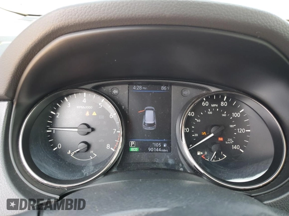 2019 Nissan Rogue SV with VIN JN8AT2MV4KW384334, listed as a Copart auction lot 51304765 with 90,144 mi miles and Salvage Title. Bid and sale history available at carsss.com. Image 9.