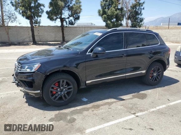 2016 Volkswagen Touareg Sport with VIN WVGEF9BP0GD007399, listed as a Copart auction lot 53990675 with 110,439 mi miles and Salvage Title. Bid and sale history available at DreamBid. Image 1.