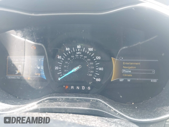 2016 Ford Fusion SE with VIN 3FA6P0H9XGR327689, listed as a IAAI auction lot 42532137 with 93,440 mi miles and . Bid and sale history available at DreamBid. Image 7.