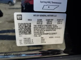2023 Cadillac XT5 FWD Premium Luxury with VIN 1GYKNCR48PZ132957, listed as a Copart auction lot 42132845 with 27,312 mi miles and Salvage Title. Bid and sale history available at carsss.com. Image 13.