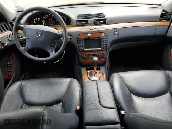 2003 Mercedes-Benz S-Class 4.3L with VIN WDBNG70J63A345310, listed as a Copart auction lot 68399354 with 154,520 mi miles and Clean Title. Bid and sale history available at carsss.com. Image 8.