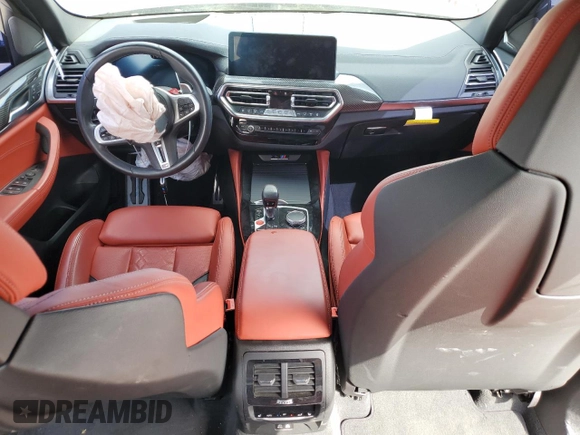 2022 BMW X3 M with VIN 5YM13EC00N9N39913, listed as a Copart auction lot 53989784 with 0 mi miles and Salvage Title. Bid and sale history available at carsss.com. Image 8.