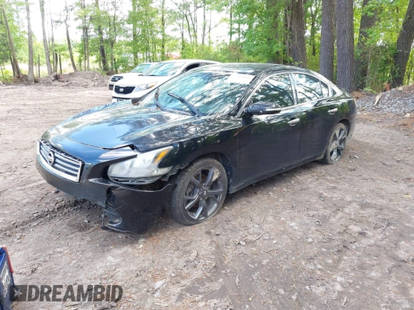 2013 Nissan Maxima S with VIN 1N4AA5AP0DC828375, listed as a IAAI auction lot 42215336 with 210,398 mi miles and . Bid and sale history available at DreamBid. Image 2.