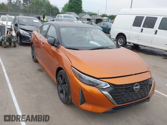 2025 Nissan Sentra SR with VIN 3N1AB8DV1SY278758, listed as a IAAI auction lot 42121523 with 2,866 mi miles and . Bid and sale history available at DreamBid. Image 1.