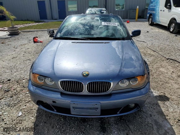 2004 BMW 3 Series 330Ci with VIN WBABW53424PL44040, listed as a Copart auction lot 77695294 with 120,239 mi miles and Salvage Title. Bid and sale history available at carsss.com. Image 5.