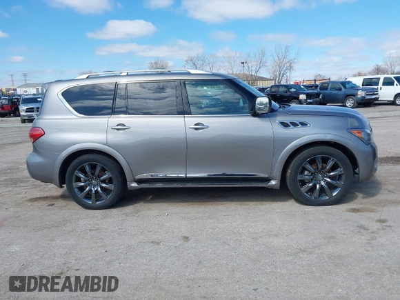 2013 Infiniti QX56 with VIN JN8AZ2NC4D9330559, listed as a IAAI auction lot 41897383 with 1 mi miles. Bid and sale history available at carsss.com. Image 13.