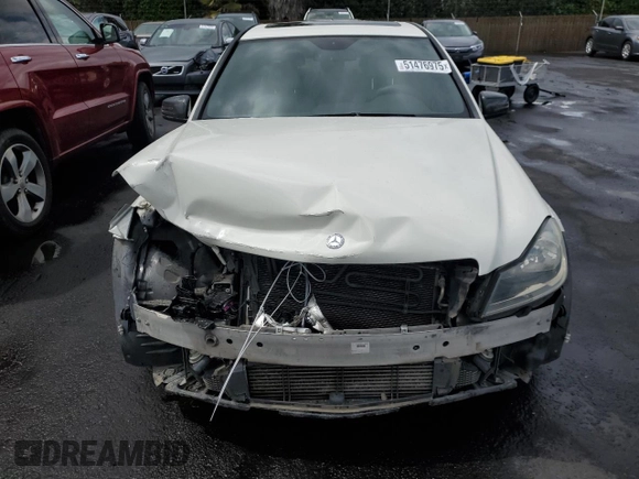 2012 Mercedes-Benz C-Class C 250 Sport with VIN WDDGF4HB8CA616379, listed as a Copart auction lot 51476975 with 165,904 mi miles and Salvage Title. Bid and sale history available at carsss.com. Image 5.