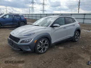 2022 Hyundai Kona Limited with VIN KM8K53A39NU868613, listed as a Copart auction lot 50510965 with 29,433 mi miles and Salvage title. Bid and sale history available at DreamBid. Image 1.