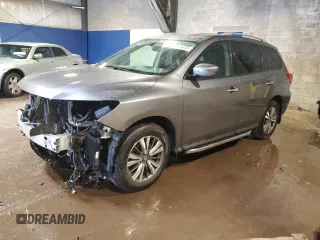 2020 Nissan Pathfinder SV with VIN 5N1DR2BM2LC587612, listed as a Copart auction lot 57141435 with 98,024 mi miles and Salvage title. Bid and sale history available at DreamBid. Image 1.