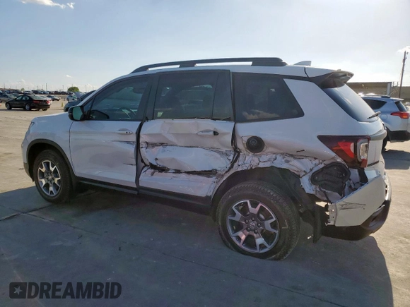 2023 Honda Passport TrailSport with VIN 5FNYF8H64PB007652, listed as a Copart auction lot 54064025 with 22,870 mi miles and Salvage title. Bid and sale history available at DreamBid. Image 2.