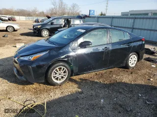 2019 Toyota Prius L Eco with VIN JTDKARFU0K3087758, listed as a Copart auction lot 49034575 with 148,334 mi miles and Salvage Title. Bid and sale history available at carsss.com. Image 1.