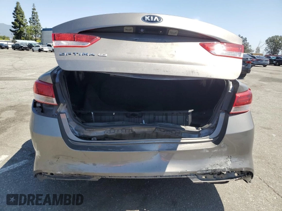 2018 Kia Optima LX with VIN 5XXGT4L3XJG197410, listed as a Copart auction lot 52569325 with 137,515 mi miles and Salvage Title. Bid and sale history available at DreamBid. Image 6.