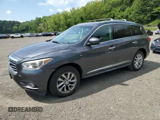2014 Infiniti QX60 with VIN 5N1AL0MM8EC530162, listed as a Copart auction lot 64477165 with 106,642 mi miles and Salvage title. Bid and sale history available at DreamBid. Image 1.