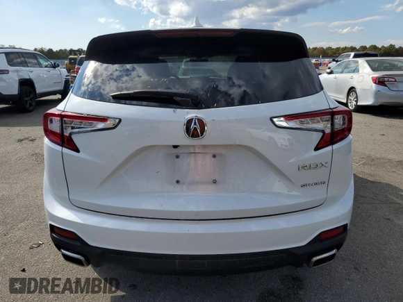 2023 Acura RDX with VIN 5J8TC2H31PL014059, listed as a Copart auction lot 74929074 with 28,368 mi miles and Salvage Title. Bid and sale history available at carsss.com. Image 6.
