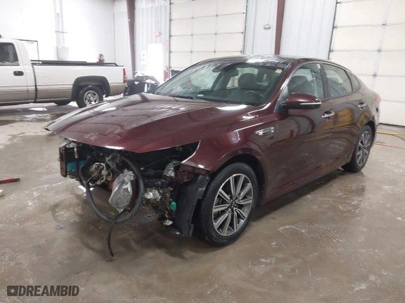 2019 Kia Optima EX with VIN 5XXGU4L1XKG344810, listed as a IAAI auction lot 41555072 with 92,629 mi miles. Bid and sale history available at carsss.com. Image 18.