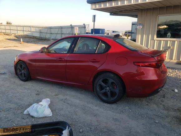 2017 Alfa Romeo Giulia Ti with VIN ZARFAEENXH7561419, listed as a Copart auction lot 74102554 with 0 mi miles and Salvage Title. Bid and sale history available at carsss.com. Image 2.