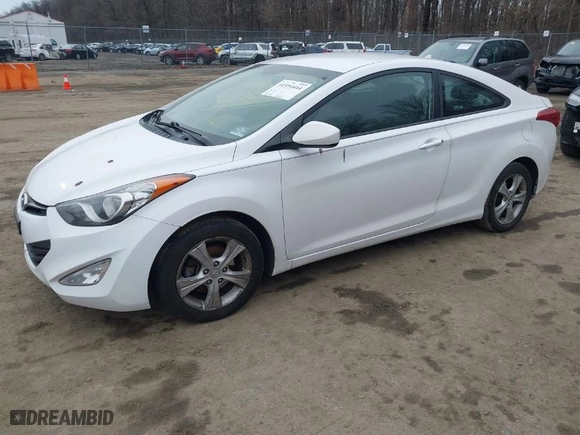 2013 Hyundai Elantra Coupe GS with VIN KMHDH6AEXDU012092, listed as a IAAI auction lot 41554444 with 117,504 mi miles. Bid and sale history available at carsss.com. Image 2.