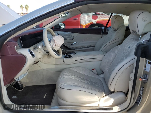 2019 Mercedes-Benz S-Class S 560 with VIN WDDXK8DB7KA038850, listed as a Copart auction lot 45124985 with 0 mi miles and Salvage Title. Bid and sale history available at carsss.com. Image 7.