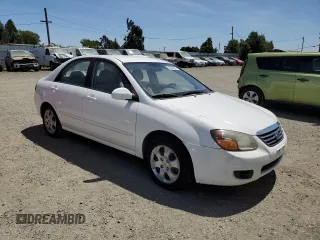 2009 Kia Spectra EX with VIN KNAFE222095665094, listed as a Copart auction lot 55830585 with 144,656 mi miles and Clean Title. Bid and sale history available at DreamBid. Image 4.