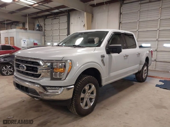 2021 Ford F-150 XL with VIN 1FTFW1E89MKD93309, listed as a IAAI auction lot 41413599 with 77,647 mi miles. Bid and sale history available at carsss.com. Image 2.
