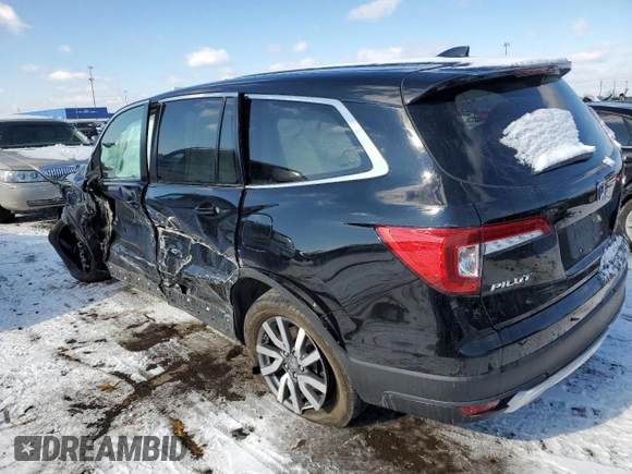 2021 Honda Pilot EX-L with VIN 5FNYF6H53MB102839, listed as a Copart auction lot 44571005 with 157,614 mi miles and Non Repairable. Bid and sale history available at DreamBid. Image 2.