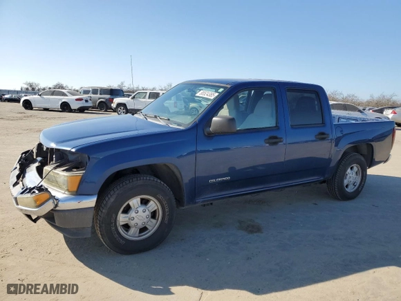 2005 Chevrolet Colorado 1SC LS Z85 with VIN 1GCCS136658170658, listed as a Copart auction lot 88524385 with 157,654 mi miles and Salvage Title. Bid and sale history available at carsss.com. Image 1.