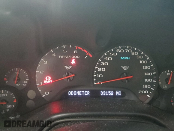 2002 Chevrolet Corvette with VIN 1G1YY32G425105016, listed as a Copart auction lot 58575714 with 33,152 mi miles and Salvage Title. Bid and sale history available at carsss.com. Image 9.