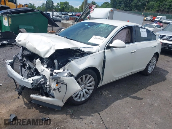 2012 Buick Regal Turbo Premium 1 with VIN 2G4GS5EV2C9143273, listed as a IAAI auction lot 42681584 with 128,461 mi miles and . Bid and sale history available at DreamBid. Image 2.